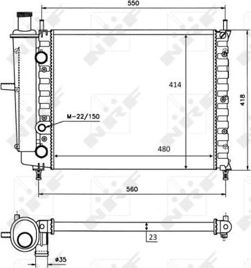 NRF 58016 - Radiators, Motora dzesēšanas sistēma ps1.lv