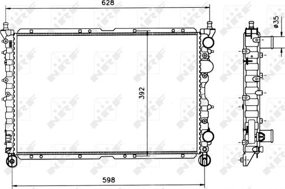 NRF 58085 - Radiators, Motora dzesēšanas sistēma ps1.lv