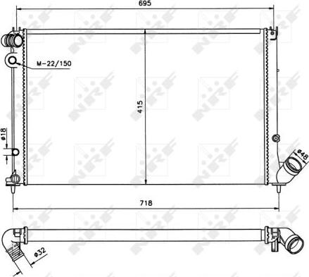 NRF 58020 - Radiators, Motora dzesēšanas sistēma ps1.lv