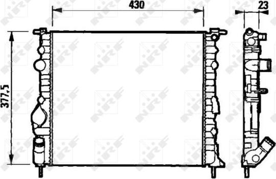 NRF 58192 - Radiators, Motora dzesēšanas sistēma ps1.lv