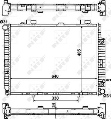 NRF 58159 - Radiators, Motora dzesēšanas sistēma ps1.lv