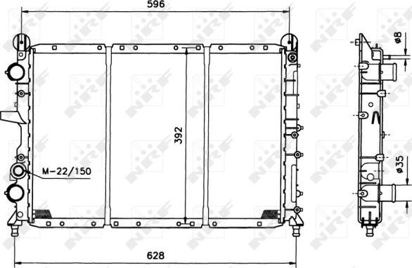 NRF 58123 - Radiators, Motora dzesēšanas sistēma ps1.lv