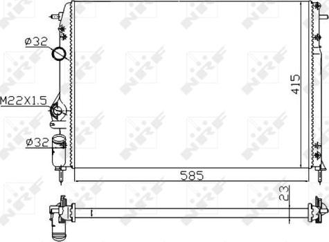 NRF 58175A - Radiators, Motora dzesēšanas sistēma ps1.lv