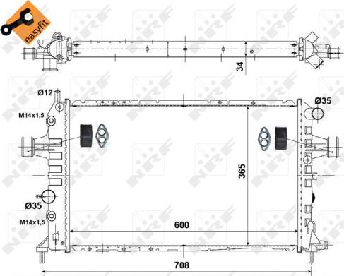 NRF 58178 - Radiators, Motora dzesēšanas sistēma ps1.lv