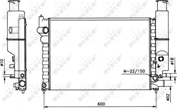 NRF 58802 - Radiators, Motora dzesēšanas sistēma ps1.lv