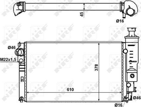 NRF 58889 - Radiators, Motora dzesēšanas sistēma ps1.lv