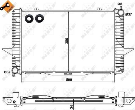 NRF 58342 - Radiators, Motora dzesēšanas sistēma ps1.lv