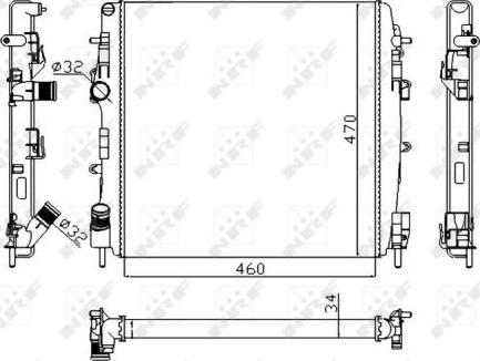 NRF 58317A - Radiators, Motora dzesēšanas sistēma ps1.lv