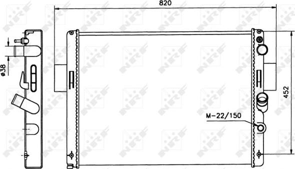 NRF 58243 - Radiators, Motora dzesēšanas sistēma ps1.lv