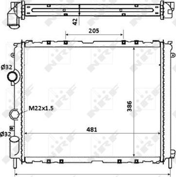 NRF 58210 - Radiators, Motora dzesēšanas sistēma ps1.lv