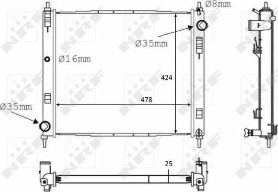 NRF 58231 - Radiators, Motora dzesēšanas sistēma ps1.lv