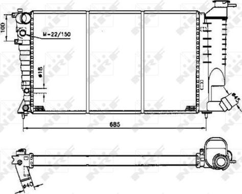 NRF 58233 - Radiators, Motora dzesēšanas sistēma ps1.lv