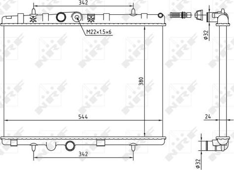 NRF 58226A - Radiators, Motora dzesēšanas sistēma ps1.lv