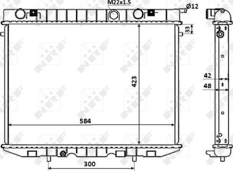 NRF 53947 - Radiators, Motora dzesēšanas sistēma ps1.lv