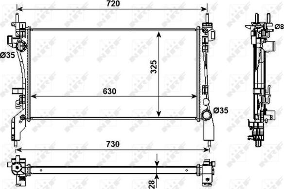 NRF 53982 - Radiators, Motora dzesēšanas sistēma ps1.lv