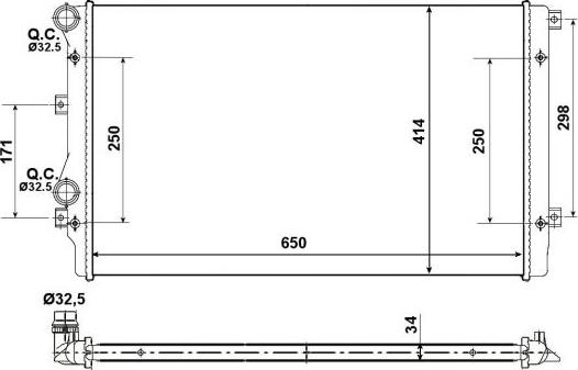 NRF 53406A - Radiators, Motora dzesēšanas sistēma ps1.lv