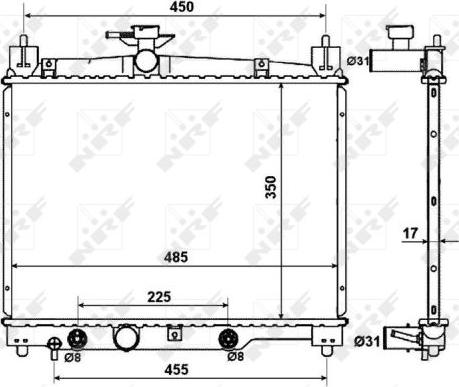 NRF 53599 - Radiators, Motora dzesēšanas sistēma ps1.lv