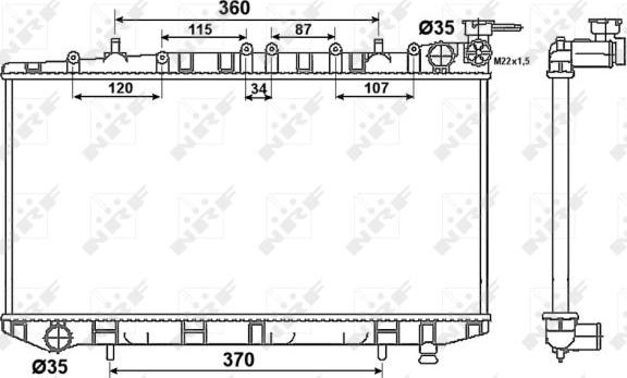 NRF 53523 - Radiators, Motora dzesēšanas sistēma ps1.lv