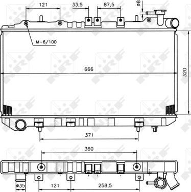 NRF 536864 - Radiators, Motora dzesēšanas sistēma ps1.lv