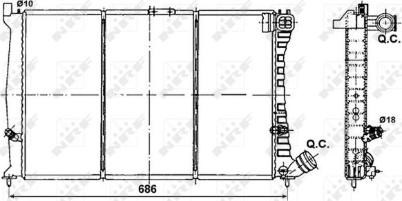 NRF 53085 - Radiators, Motora dzesēšanas sistēma ps1.lv