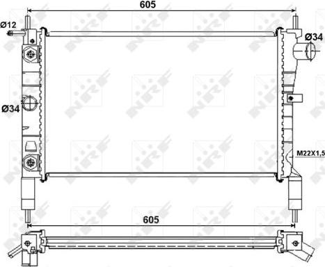 NRF 53036 - Radiators, Motora dzesēšanas sistēma ps1.lv