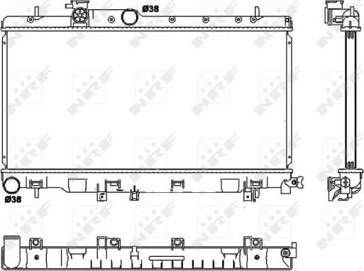 NRF 53038 - Radiators, Motora dzesēšanas sistēma ps1.lv