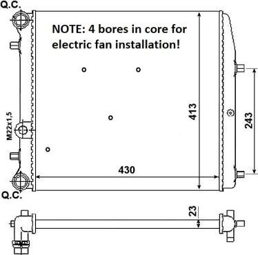 NRF 53021A - Radiators, Motora dzesēšanas sistēma ps1.lv