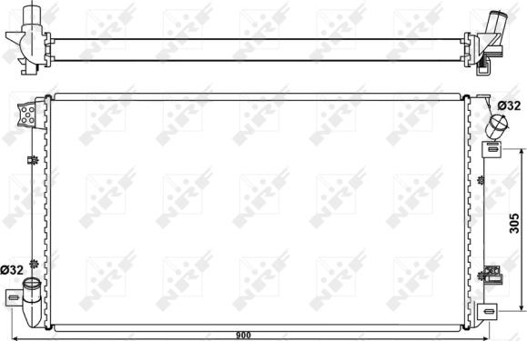 NRF 53076 - Radiators, Motora dzesēšanas sistēma ps1.lv