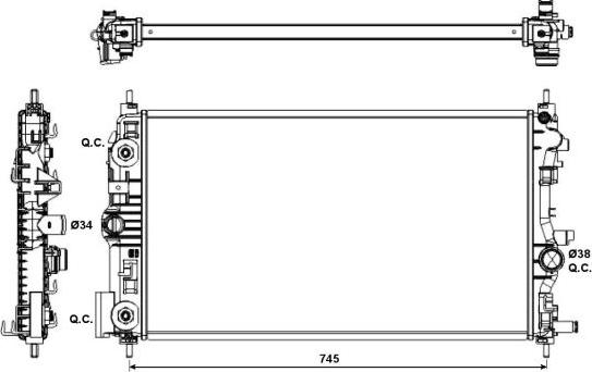 NRF 53143 - Radiators, Motora dzesēšanas sistēma ps1.lv