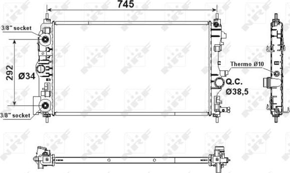 NRF 53159 - Radiators, Motora dzesēšanas sistēma ps1.lv