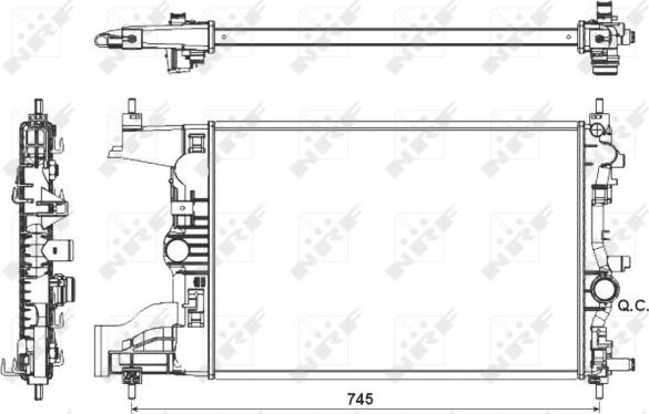 NRF 53155 - Radiators, Motora dzesēšanas sistēma ps1.lv