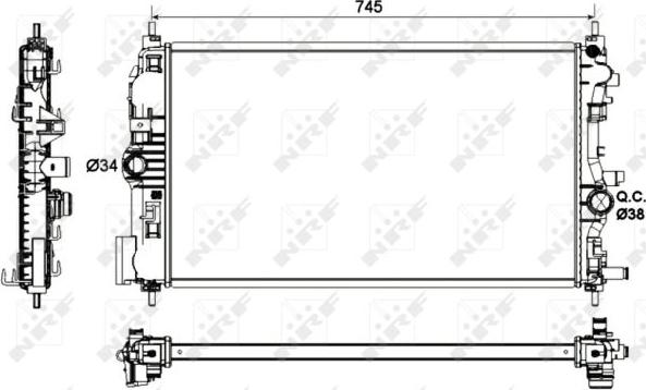 NRF 53129 - Radiators, Motora dzesēšanas sistēma ps1.lv