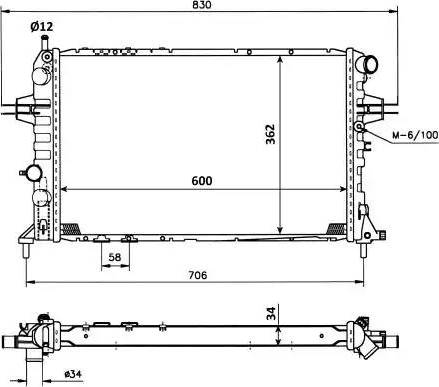 NRF 53898 - Radiators, Motora dzesēšanas sistēma ps1.lv