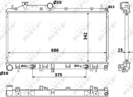 NRF 53886 - Radiators, Motora dzesēšanas sistēma ps1.lv