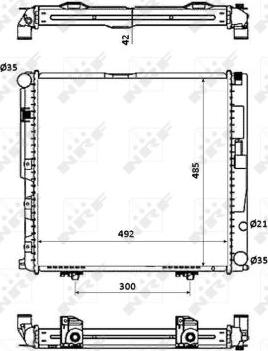 NRF 53876 - Radiators, Motora dzesēšanas sistēma ps1.lv