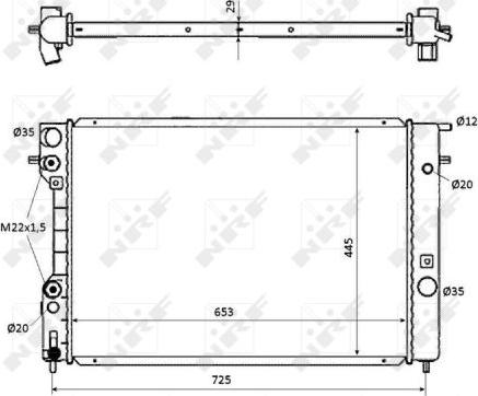 NRF 53871 - Radiators, Motora dzesēšanas sistēma ps1.lv