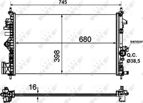 NRF 53773 - Radiators, Motora dzesēšanas sistēma ps1.lv