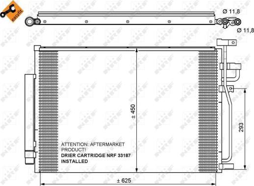 NRF  35775 - Kondensators, Gaisa kond. sistēma ps1.lv