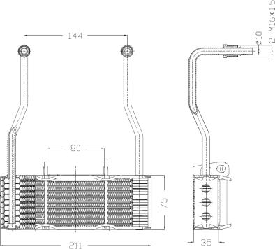 NRF 31068 - Eļļas radiators, Motoreļļa ps1.lv