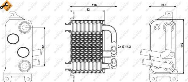 NRF 31191 - Eļļas radiators, Automātiskā pārnesumkārba ps1.lv