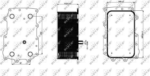 NRF 31335 - Eļļas radiators, Motoreļļa ps1.lv