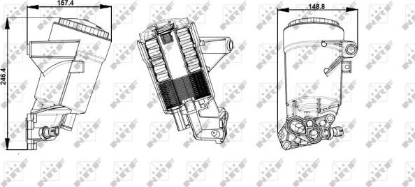 NRF 31292 - Korpuss, Eļļas filtrs ps1.lv