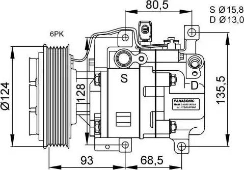 NRF 32408G - Kompresors, Gaisa kond. sistēma ps1.lv