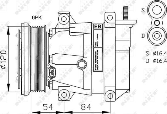 NRF 32484G - Kompresors, Gaisa kond. sistēma ps1.lv
