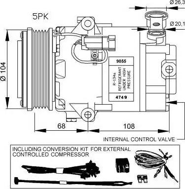 NRF 32429G - Kompresors, Gaisa kond. sistēma ps1.lv