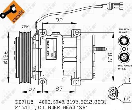 NRF 32477G - Kompresors, Gaisa kond. sistēma ps1.lv