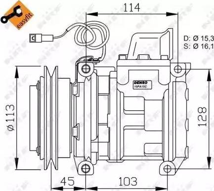 NRF 32566G - Kompresors, Gaisa kond. sistēma ps1.lv