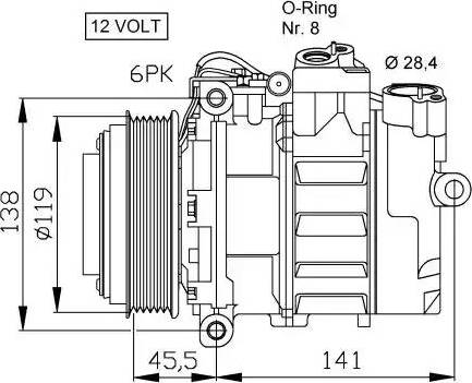 NRF 32053G - Kompresors, Gaisa kond. sistēma ps1.lv