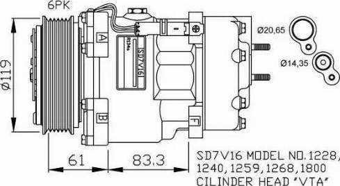 NRF 32198G - Kompresors, Gaisa kond. sistēma ps1.lv