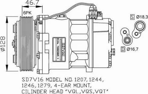 NRF 32168G - Kompresors, Gaisa kond. sistēma ps1.lv